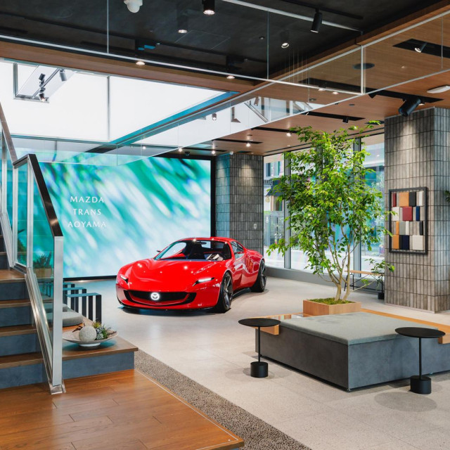 Mazda salon, ilustracija