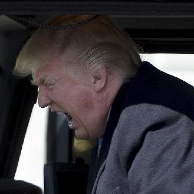 Donald Trump za volanom kamiona (arhivska fotografija)