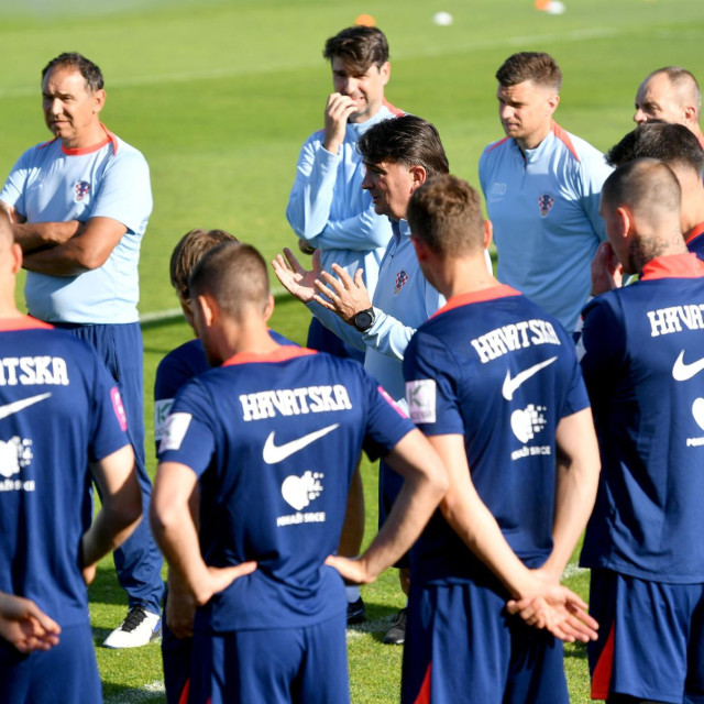 Trening hrvatske nogometne reprezentacije u Rijeci
