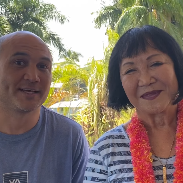 B.J. Penn i njegova majka Lorraine Shin