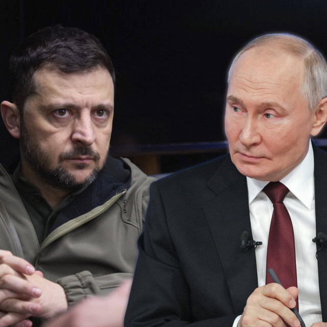 Volodimir Zelenski i Vladimir Putin