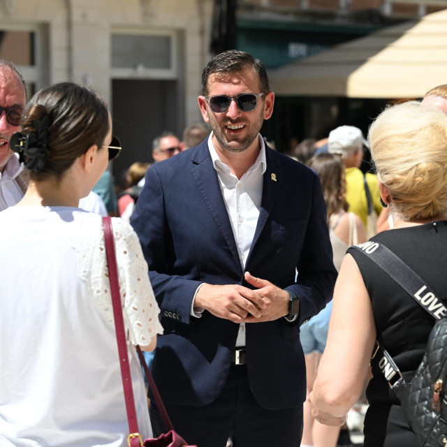 Tomislav Šuta, novi gradonačelnik Splita, u obilasku je grada nakon izborne pobjede