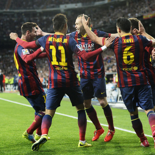 Andres Iniesta, Neymar i Lionel Messi