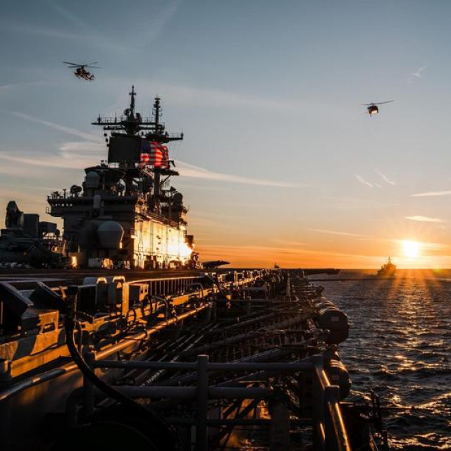 Američki brod USS Kearsarge tijekom vježbe NATO snaga u Baltičkom moru