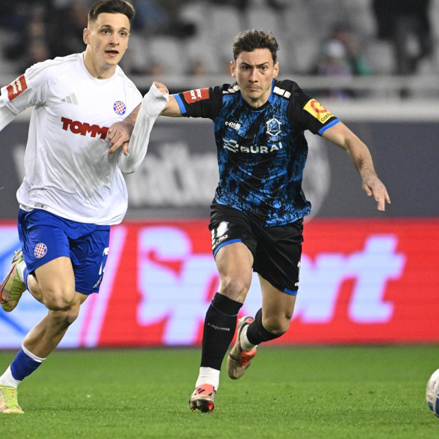 Hajduk - Varaždin: Nazarij Rusin i Dimitar Mitrovski