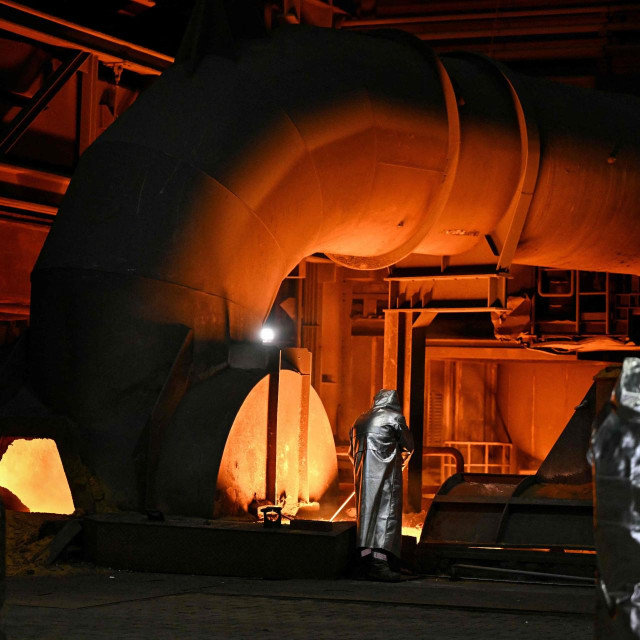 Radnici u pogonu Thyssenkrupp u Duisburgu