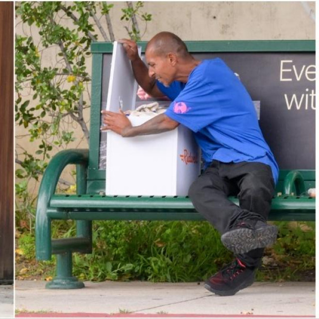 Kristen Bell i nepoznati muškarac koji joj je uzeo kutiju sa stvarima