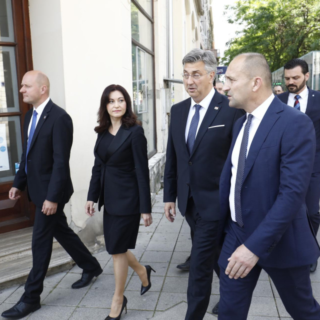 Nataša Tramišak, Andrej Plenković, Ivan Anušić