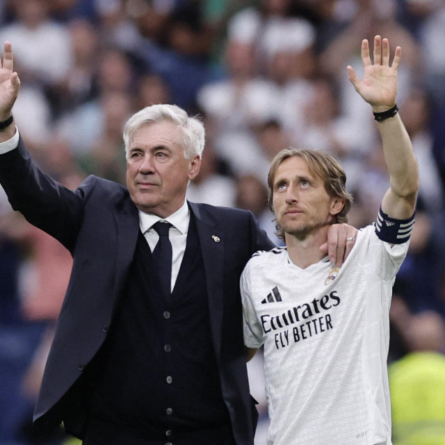 Carlo Ancelotti i Luka Modrić