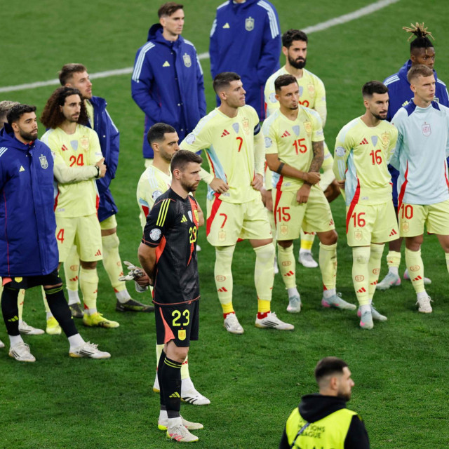Razočarani Španjolci nakon poraza u finalu Lige nacija