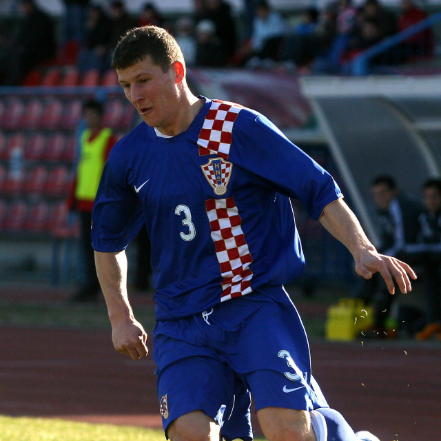 Manuel Pamić na utakmici mladih reprezentacija Hrvatske i Mađarske u ožujku 2008.