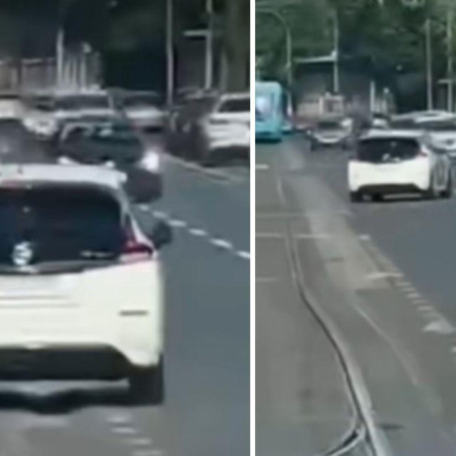 Vozač taksija vozi krivim smjerom istočno Branimirovom ulicom