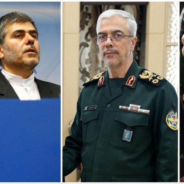 Istaknuti iranski nuklearni znanstvenik Fereydoon Abbasi, načelnik Glavnog stožera oružanih snaga Mohammad Bagheri i vrhovni zapovjednik Revolucionarne garde Hossein Salami