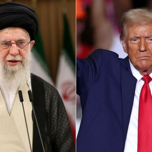 Iranski ajatolah Ali Hamnei i američki predsjednik Donald Trump