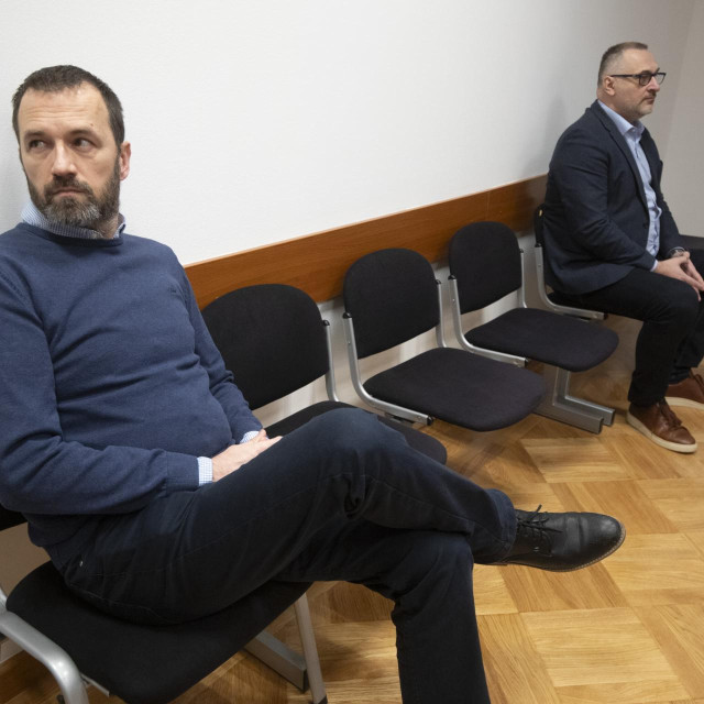  Nikola Plečko (Nik Titanik) i Krešimir Antolić u sudnici Općinskog kaznenog suda u Zagrebu