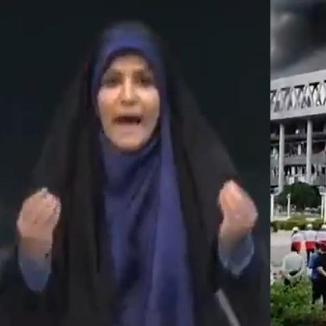 Izraelski napad na iransku državnu televiziju privremeno je zaustavio program, a voditeljica je pobjegla iz studija; zgrada u kojoj se nalazi sjedište iranske državne televizije nakon napada