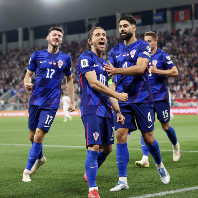 Petar Sučić, Luka Modrić i Joško Gvardiol