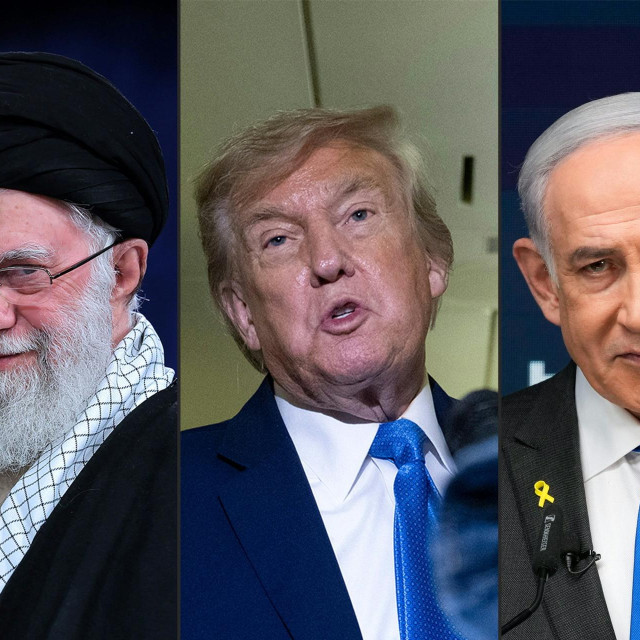 Ajatolah Ali Hamnei, Donald Trump, Benjamin Netanyahu