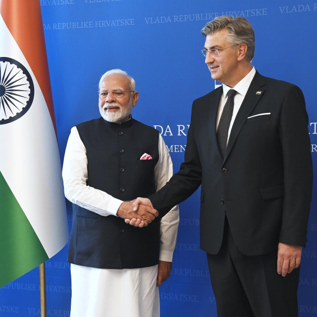 Narendra Modi i Andrej Plenković