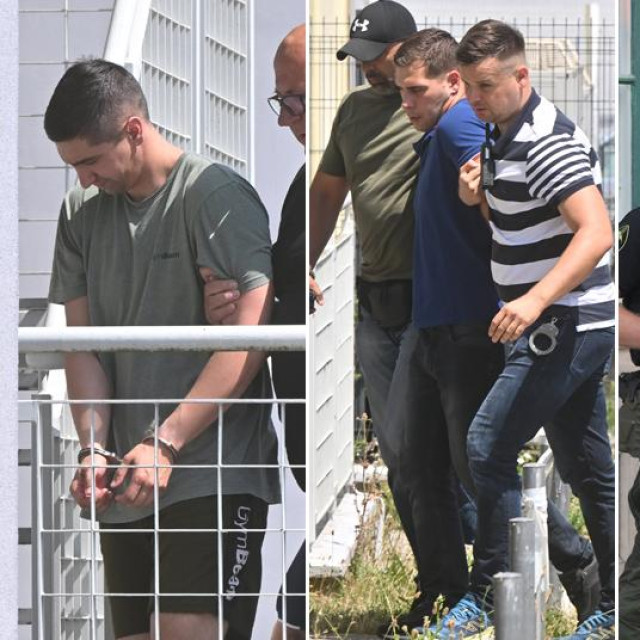 Dovođenje osumnjičenih Matije M. i Frana R. na ispitivanje, motocikl osumnjičenog, specijalna policija, bivši muž ubijene na Markuševcu