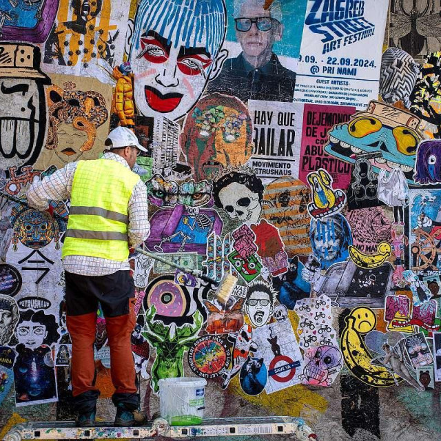 Ulična umjetnost ispunila je zid u Branjugovoj ulici u Zagrebu