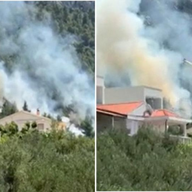 Kanader gasi požar u Makarskoj