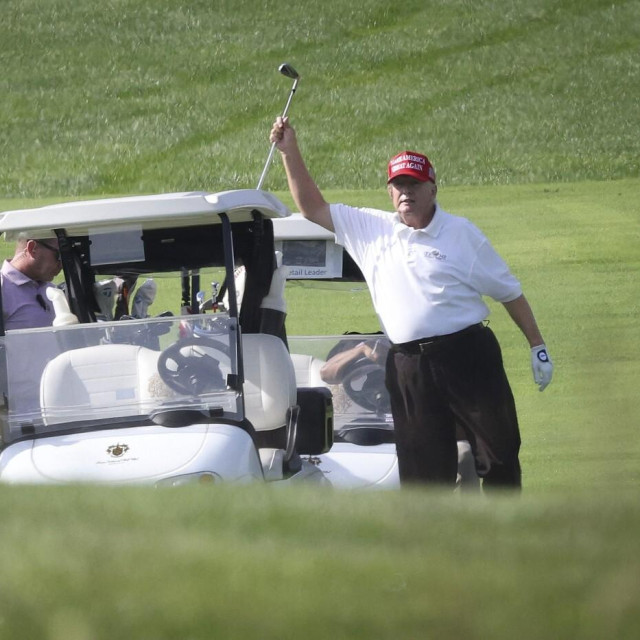 Trump na golfu