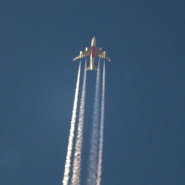 Airubs A380 u letu, ilustracija
