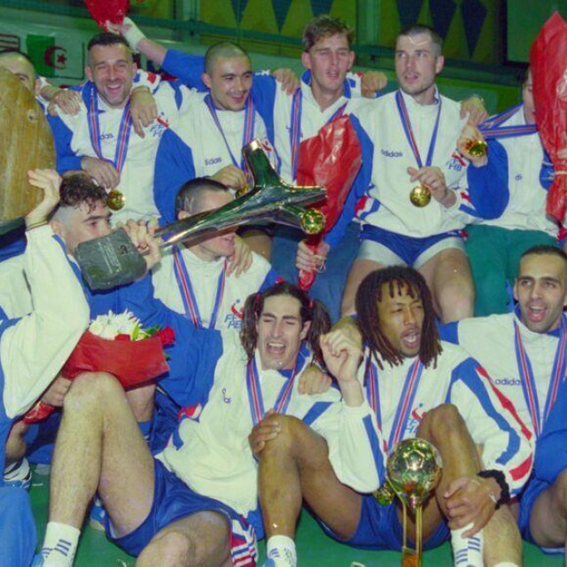 Velika francuska generacija svjetski prvak na Islandu ‘95 - dolje na sredini Volle, Richardson, Lathoud i Kervadec