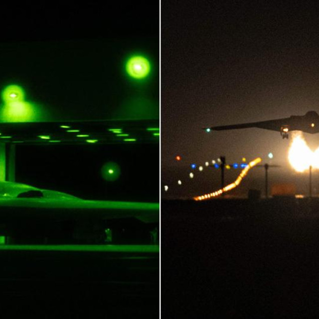 B-2 bombarderi snimljeni u zračnoj bazi u Missouriju prije polijetanja prema Iranu