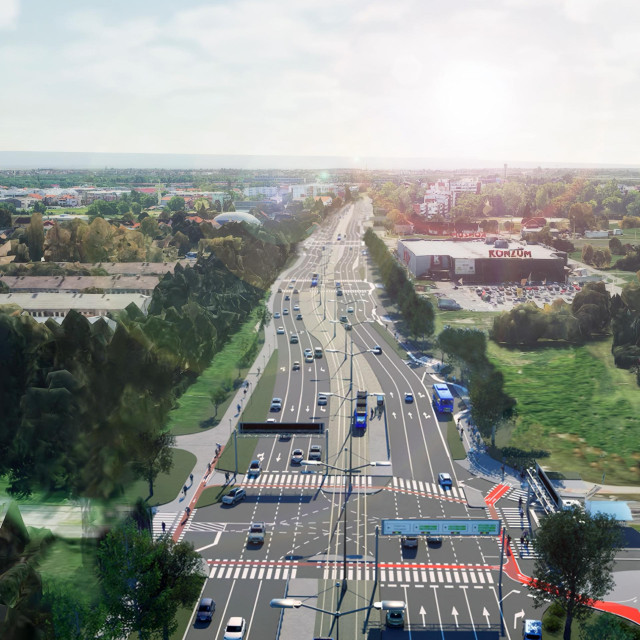Vizual budućeg izgleda Sarajevske ceste i produženja tramvajske infrastrukture