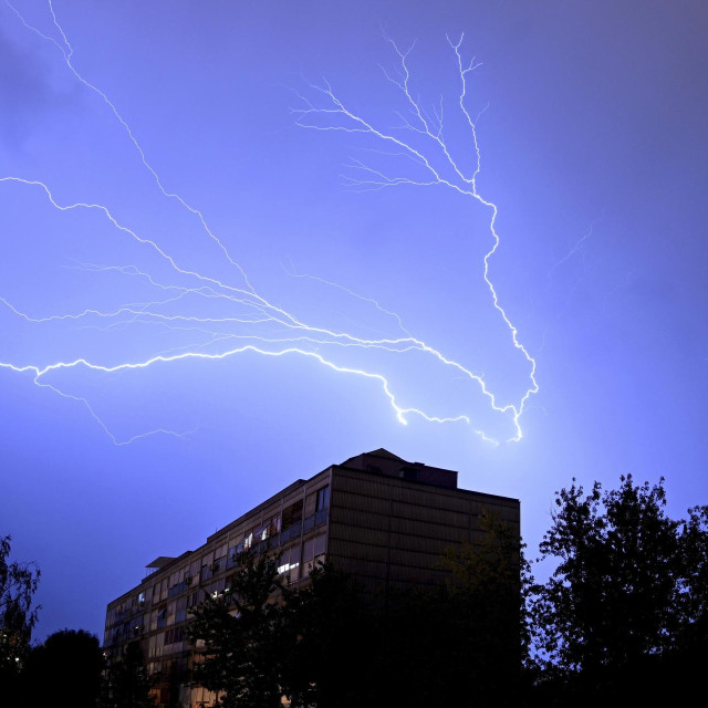 Nevrijeme iznad Zagreba