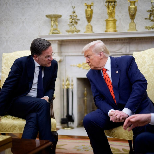 Mark Rutte i Donald Trump