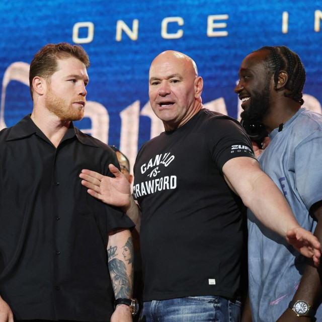 Canelo Alvarez, Dana White i Terence Crawford