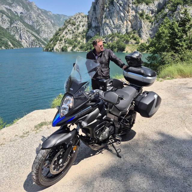 Hrvoje Šalković na pauzi tijekom vožnje