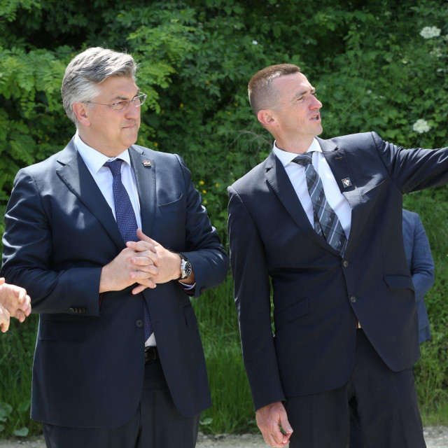Predsjednici HDZ-a i DP-a Andrej Plenković i Ivan Penava