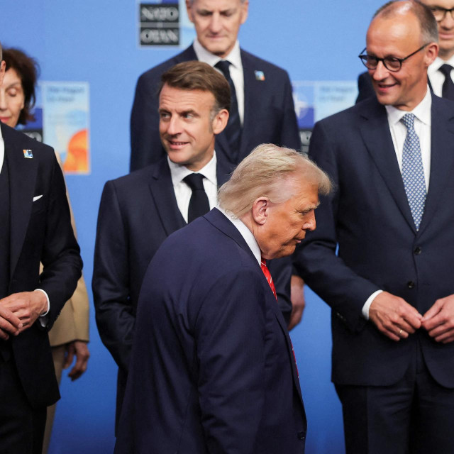 Emmanuel Macron, Friedrich Merz, Donald Trump