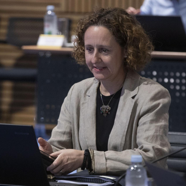 Ministrica kulture i medija Nina Obuljen Koržinek na sjednici Vlade