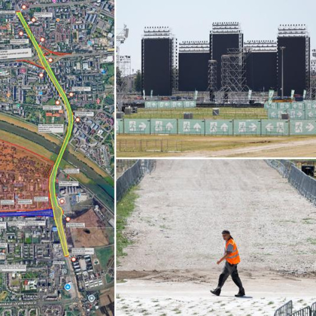 Regulacija prometa za vrijeme koncerta i prizori s Hipodroma