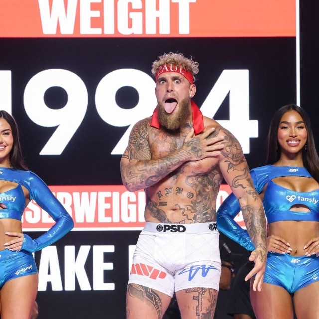 Jake Paul
MVP‘s Jake Paul vs. Julio Cesar Chavez Jr. Weigh In, featuring Zurdo Ramirez vs. Yuniel Dorticos, Anaheim, California, USA - 27 Jun 2025,Image: 1015769102, License: Rights-managed, Restrictions:, Model Release: no, Credit line: John Salangsang/Shutterstock Editorial/Profimedia