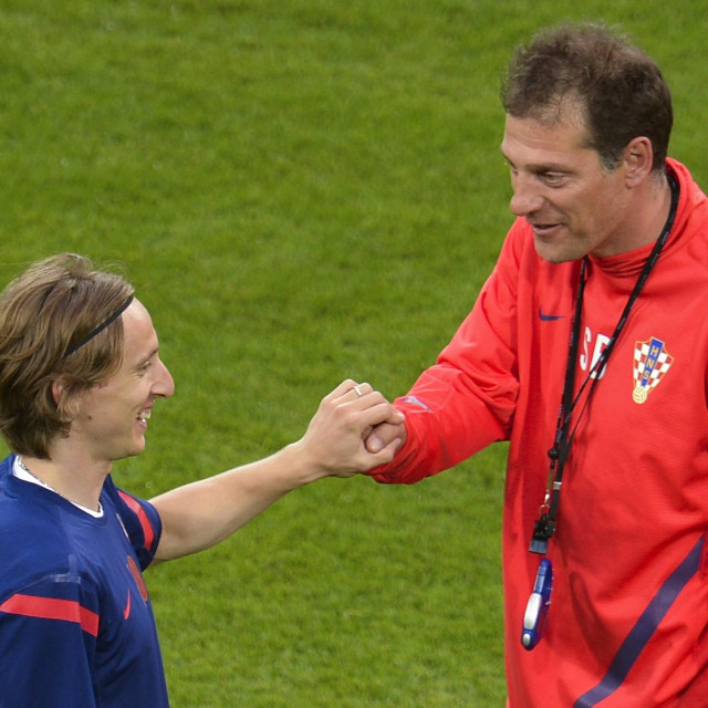 Luka Modrić i Slaven Bilić