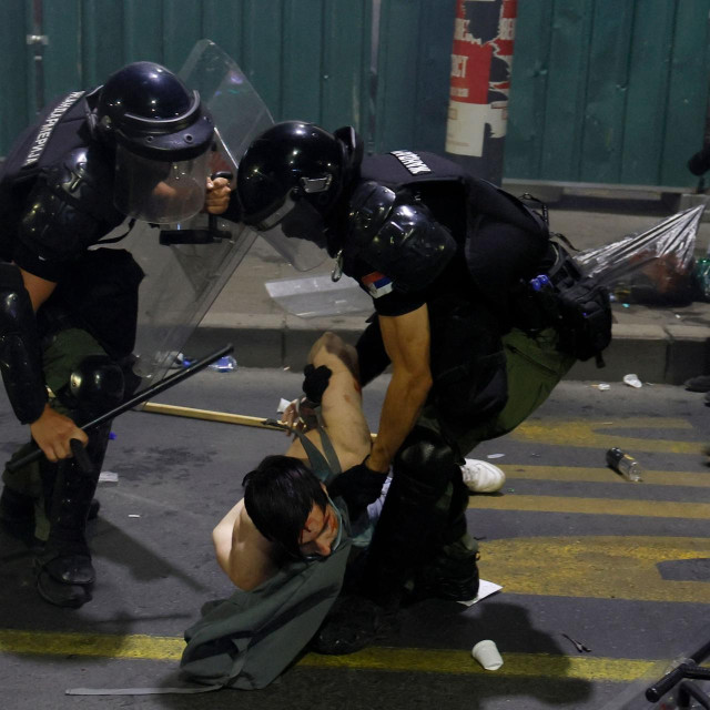 Ilustracija s jučerašnjeg prosvjeda