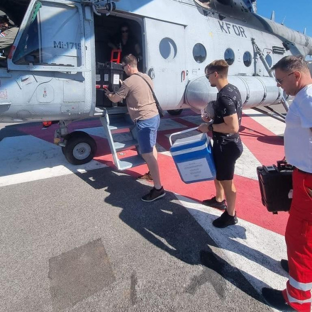 Prijevoz srca iz Splita