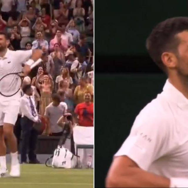 Novak Đoković, proslava na Wimbledonu