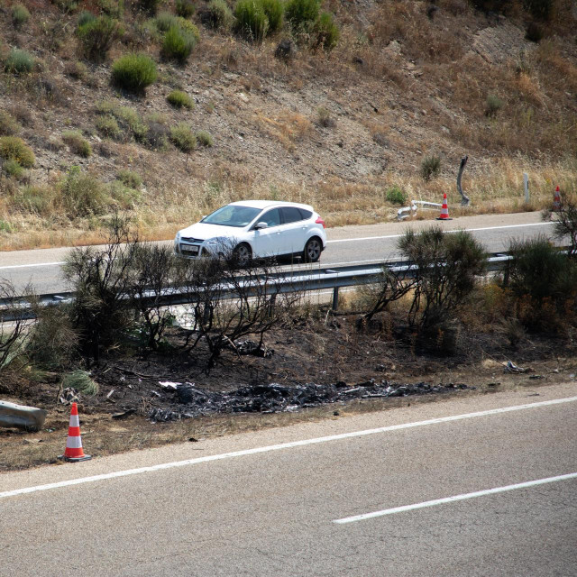 Mjesto nesreće u kojoj je poginuo Diogo Jota