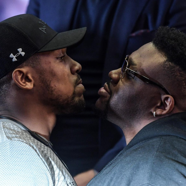 Anthony Joshua (lijevo) vs. Jarrell Miller (desno)