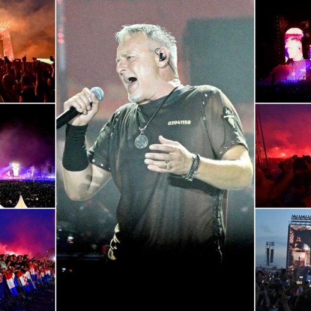 Prizori s koncerta Thompsona na Hipodromu