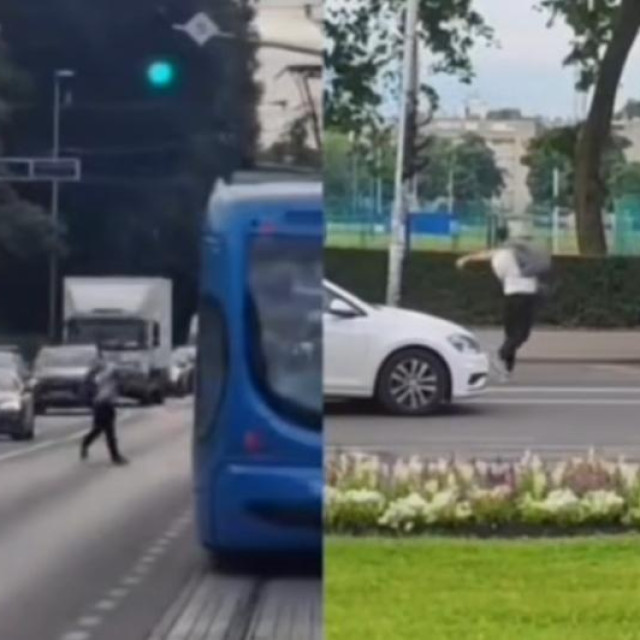 Napad na tramvaj u Zagrebu