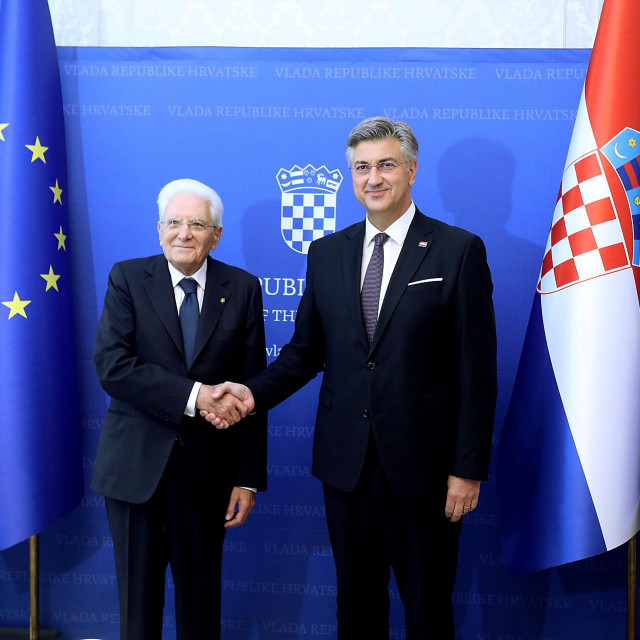 Sergio Mattarella i Andrej Plenković