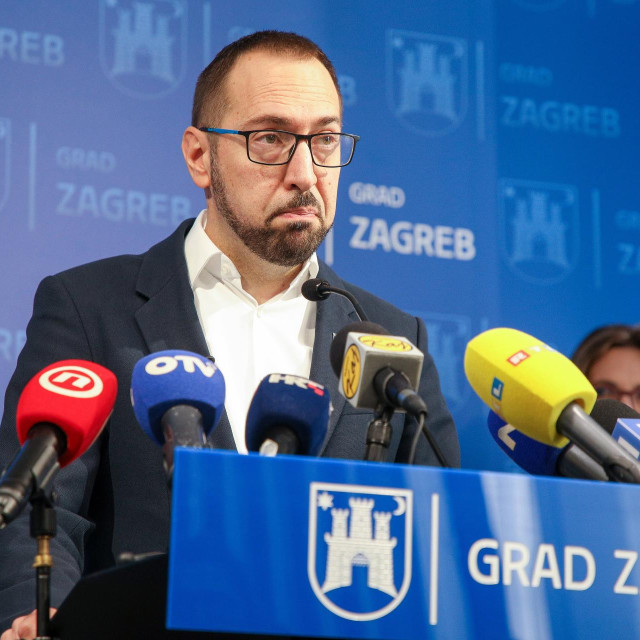 Tomislav Tomašević na redovitoj konferenciji za medije